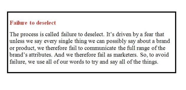 A Failure To Deselect